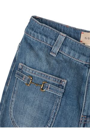 Pantaloni dritti blu GUCCI KIDS | 718706XDB964447